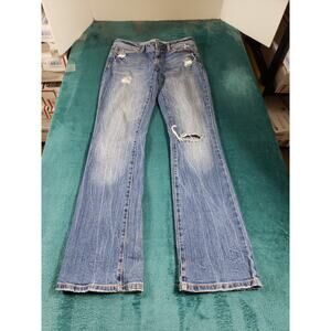 Aeropostale Jeans Size 2 Womens Blue Pants Ladies Denim Mid Rise Chelsea Bootcut